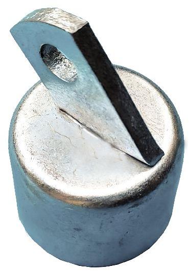 Offset Type 1 Hole Galvanised Steel Rail End Cap