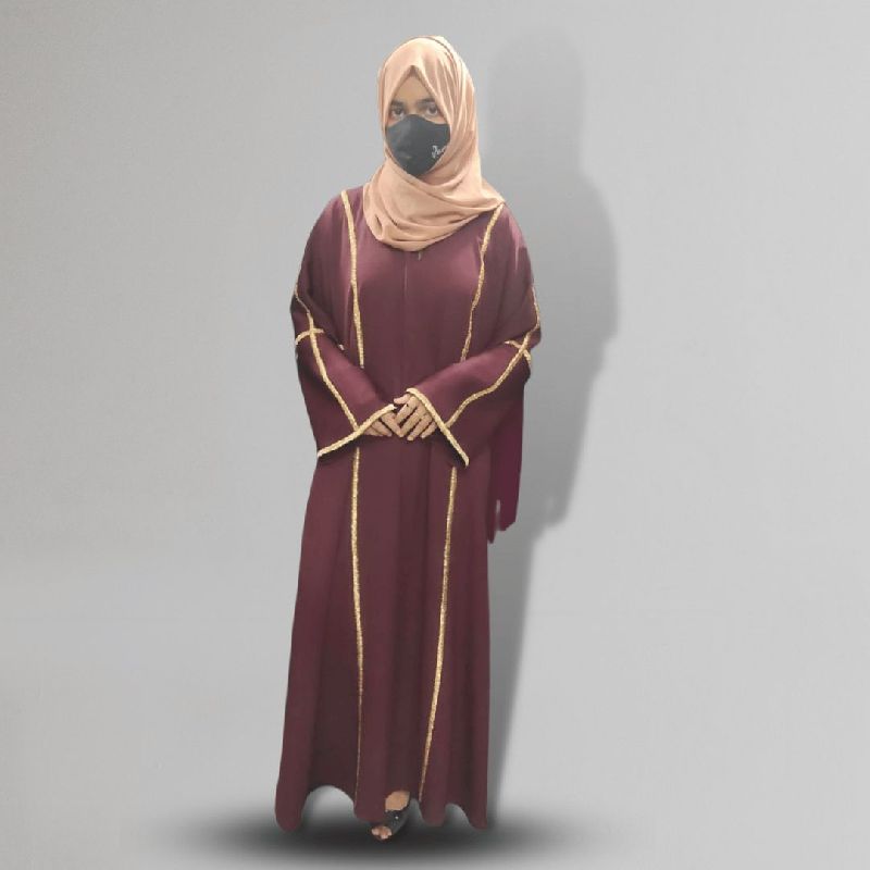 Elegance Maroon Abaya