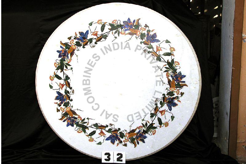 Marble Inlay Work Plate