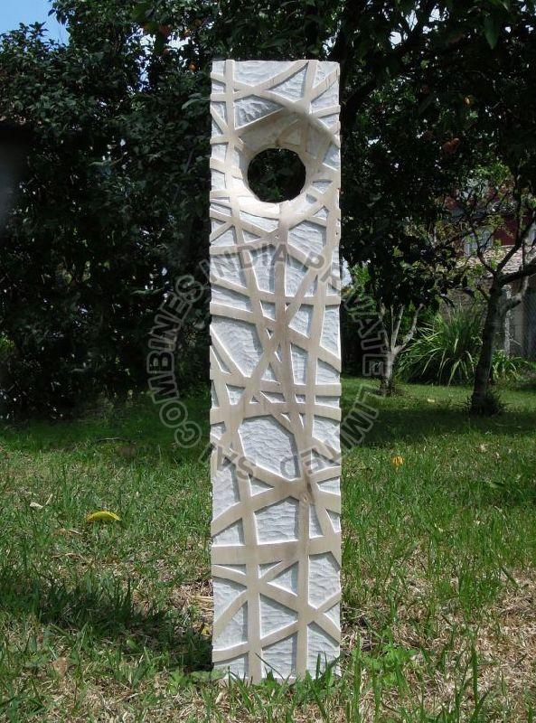 Marble Modern Art Pillar Sculpture