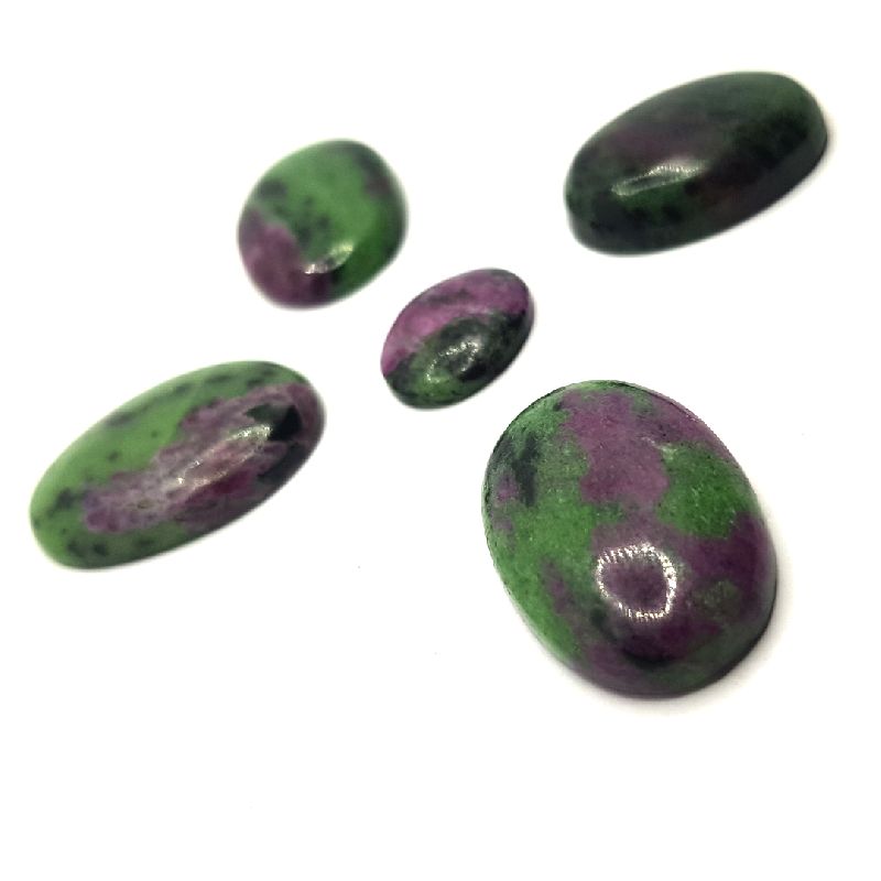 Ruby Zoicite Oval Shape Stone