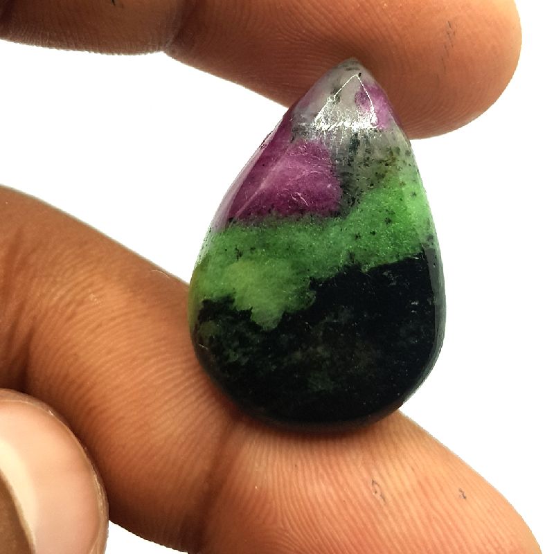 Ruby Zoicite Pear Shape Stone