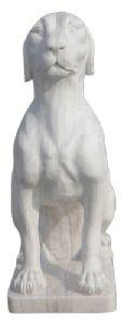 Marble Dog Statue