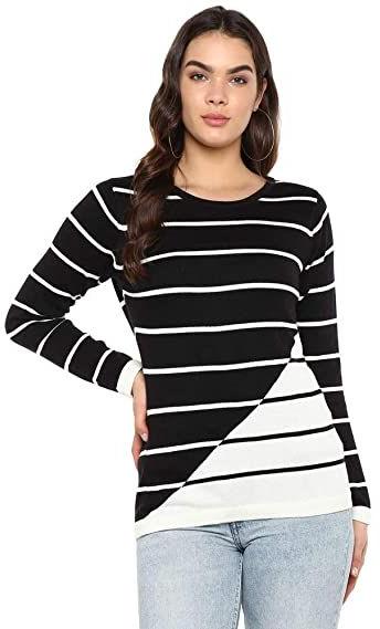 Striped t shirt outlet women's india