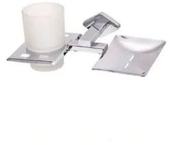 Stainless Steel Soap Dish with Tumbler Holder
