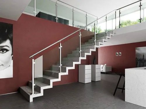 Stairs Tuffen glass Railing