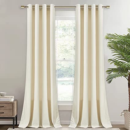 Cream Velvet Curtains