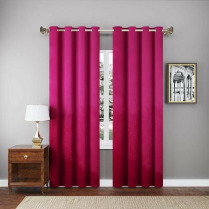 Pink Velvet Curtains