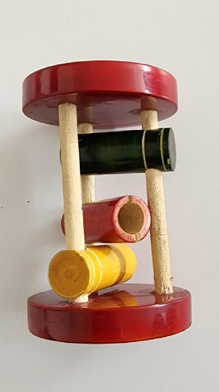 Wooden Rolling Rattle