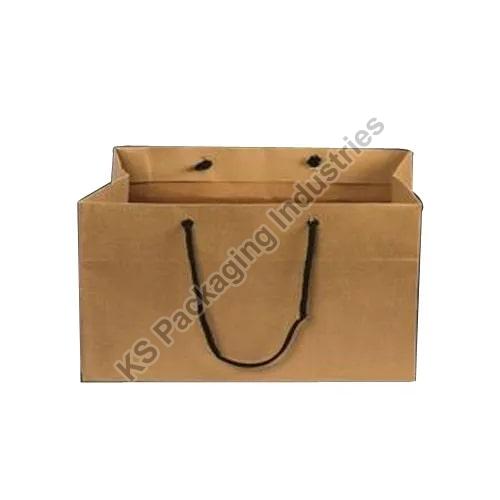 CALARS 1 Kg Cake Paper Bag Brown for Cake Box with Strong Eyelet Fixed  Handle 180 GSM - 27cm W x 27cm L x 21cm H (Pack of 15) : Amazon.in: Home &  Kitchen