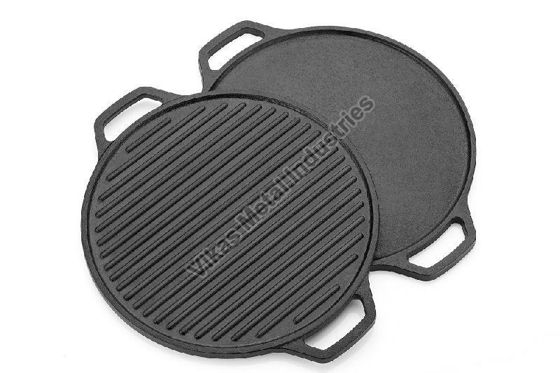 Cast Iron Black Tawa and Grill