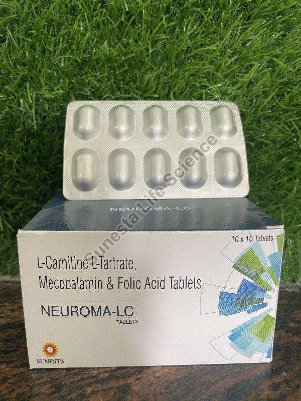 L-Carnitine L-Tartrate Mecobalamin folic acid tablets Neuroma-LC Tablets