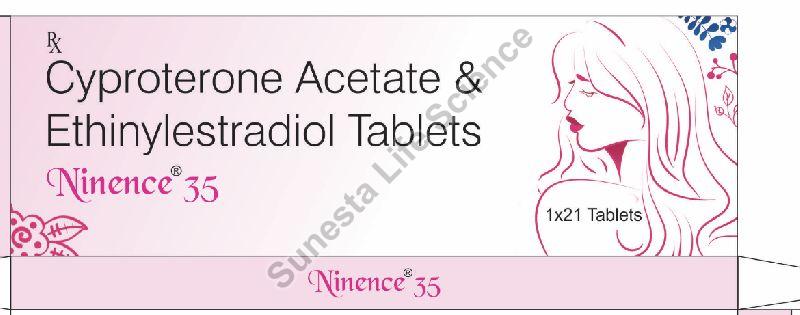 Cyproterone Acetate & Ethinylstradiol Ninence 35 Tablets