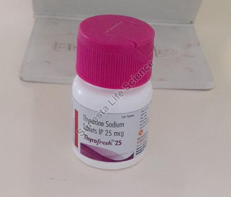 Thyroxine sodium 25 mg tablets