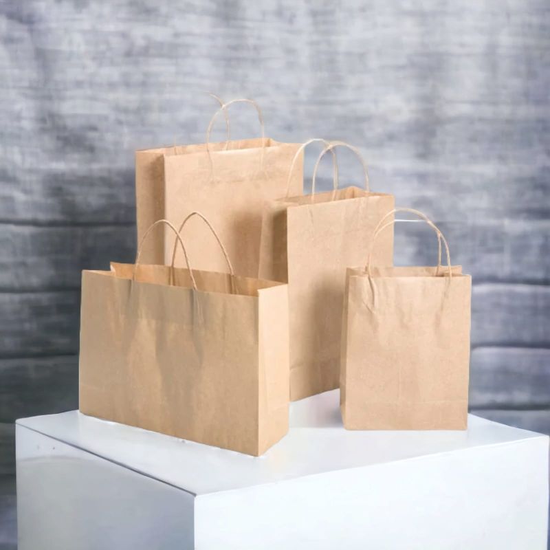 Kraft Plain Paper Carry Bag