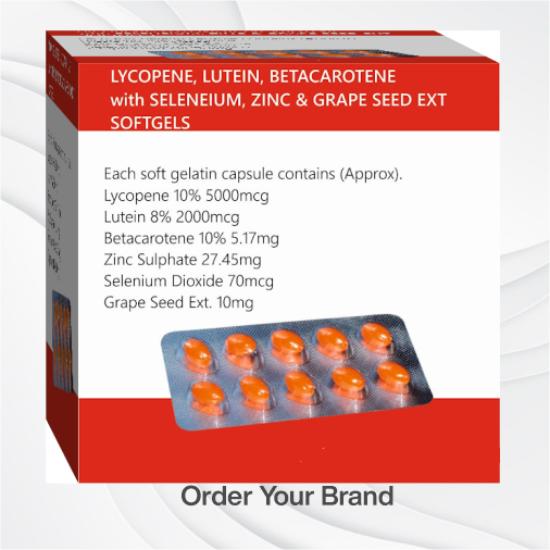 Lycopene,Betacarotene,Selenium & Zinc Softgel Capsules