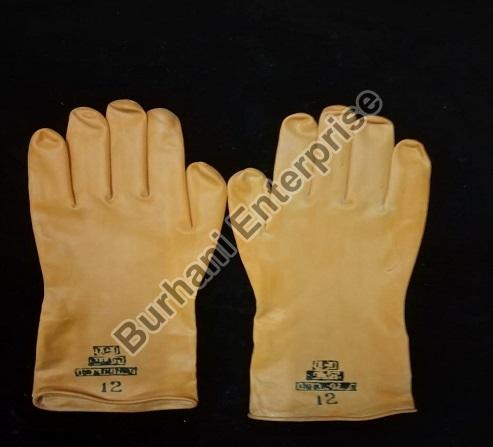 12 Inch Yellow Rubber Hand Gloves