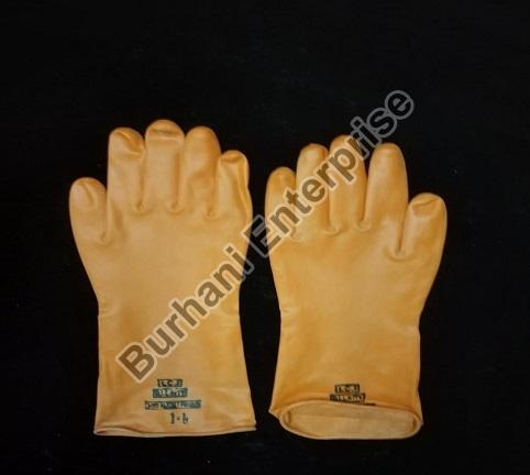 14 Inch Yellow Rubber Hand Gloves