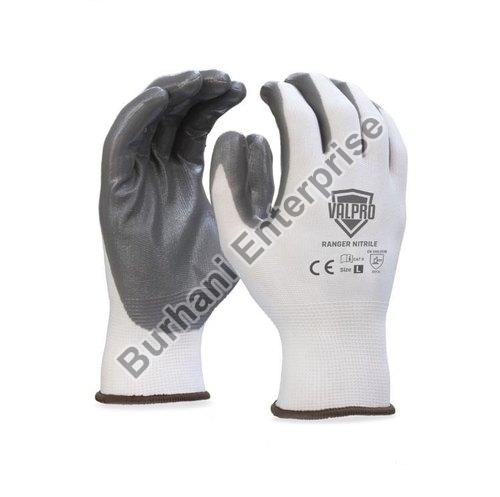 White Grey Nitrile Coated Gloves