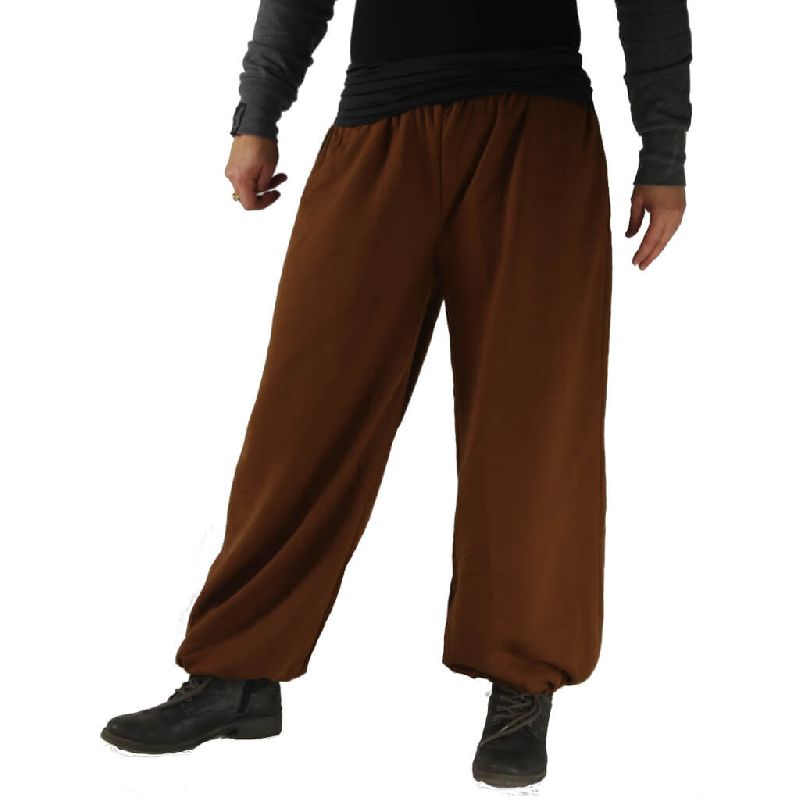 Men's Brown Warm Aladdin Pants Made Of Fleece Manufacturer Supplier from Dera  Bassi India