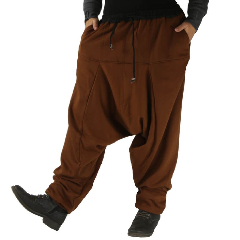 Men's Brown Winter Harem Pants With Pockets Manufacturer Supplier from Dera  Bassi India