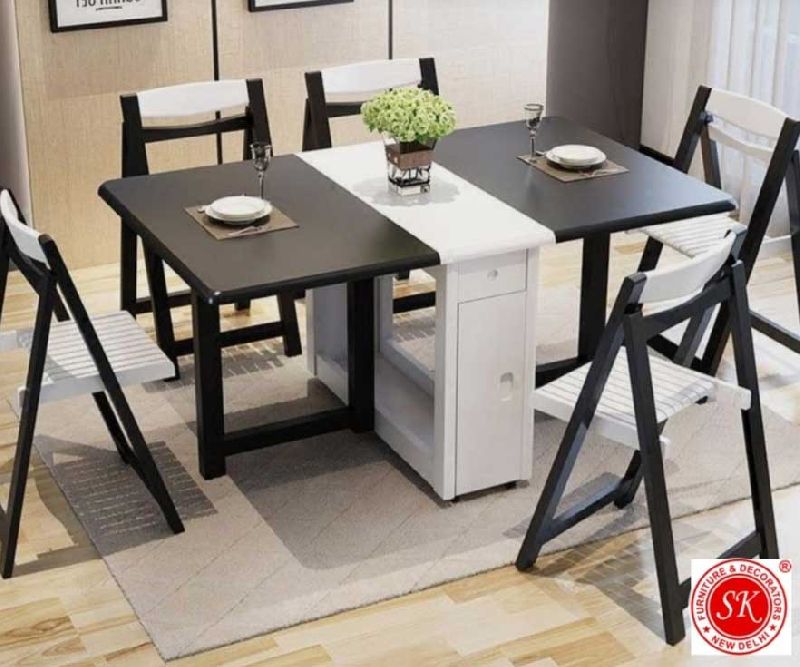 6 Seater Folding Dining Table Set Manufacturer Supplier in Delhi India