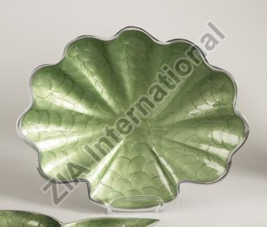 Flower shape aluminium Dish