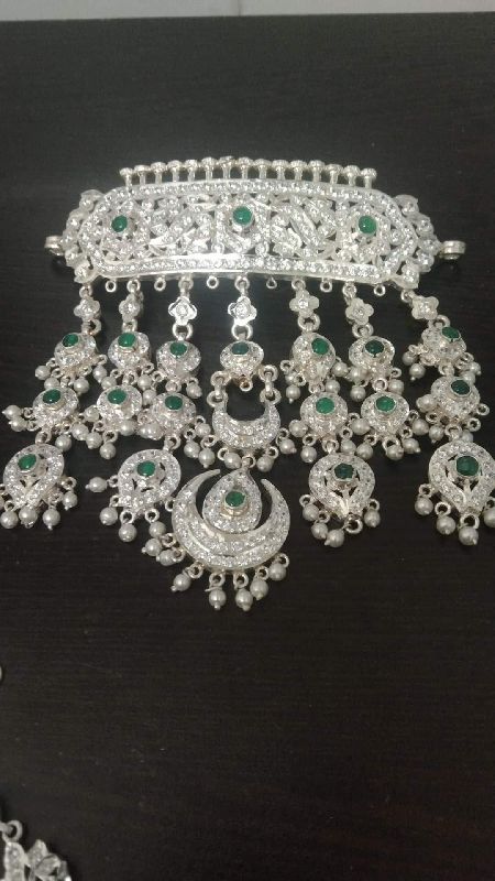 Choker Silver Necklace Set