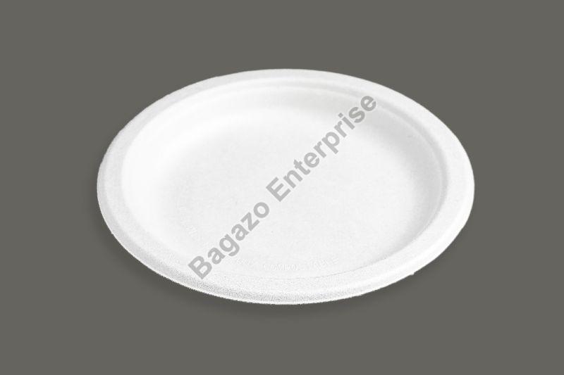 7 Inch Round Bagasse Plate