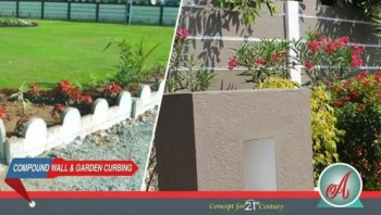 Compound Wall and Garden Curbing