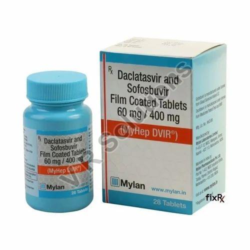 60 mg/ 400 mg Daclatasvir And Sofosbuvir Film Coated Tablets