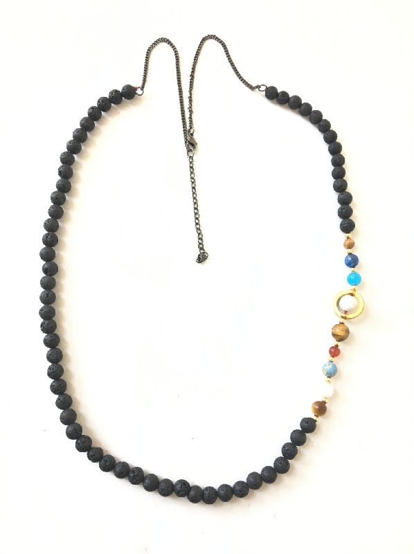 7 Chakra Lava Stone Diffuser Necklace