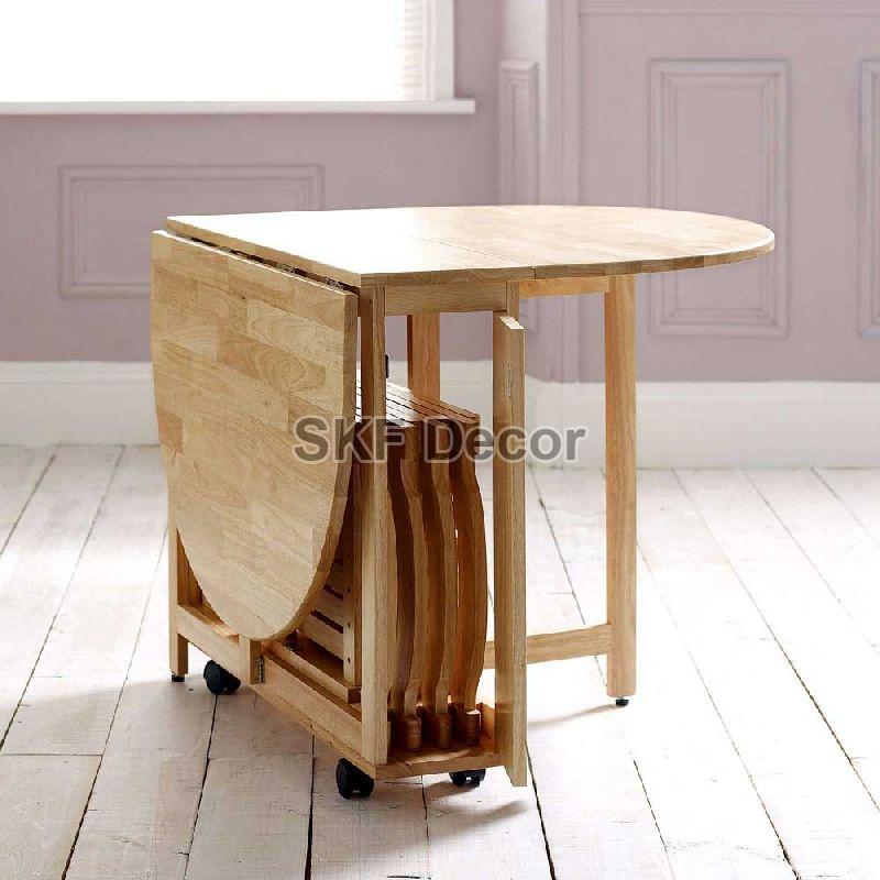 4 Seater Folding Dining Table Set