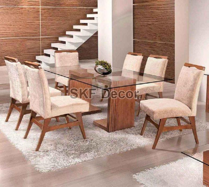 Designer Glass Top Dining Table Set
