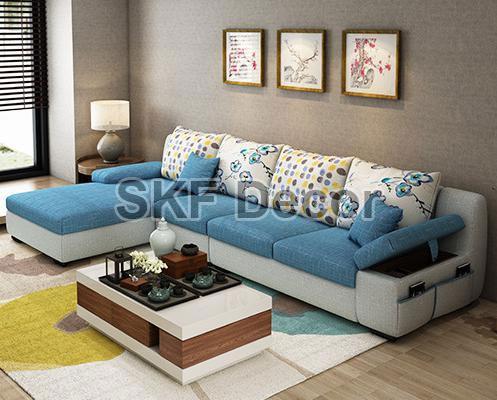 Light Blue Luxury Sofa Set