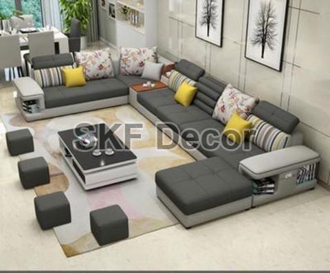 Living Room Fabric Sofa Set