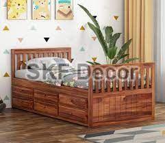 Maple Euro Single Wooden Kids Bed