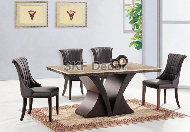 Modern Marble Top Dining Table Set
