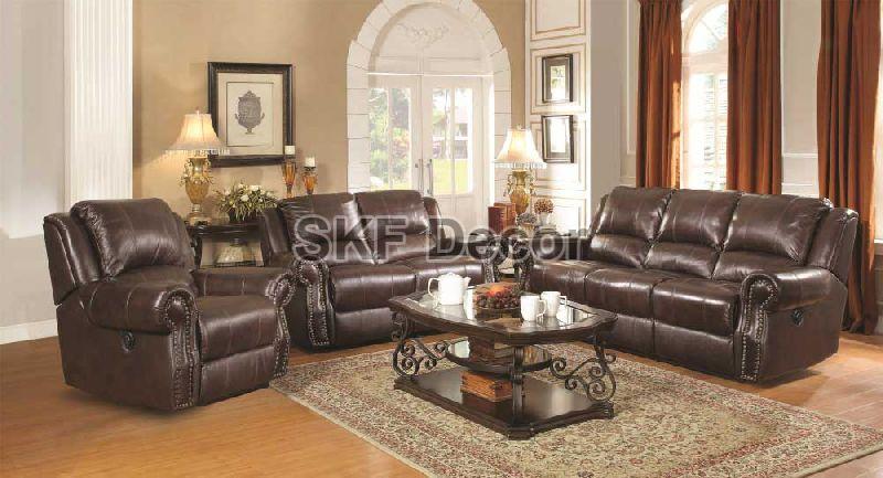 Original Leather Recliner Sofa Set