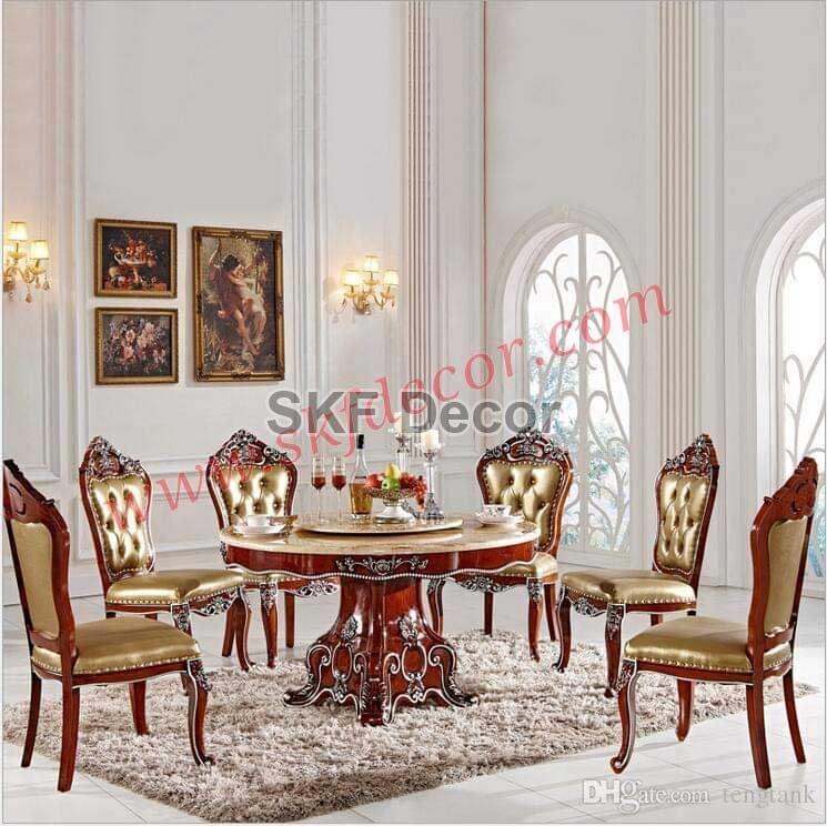 Round Modern Dining Table Set