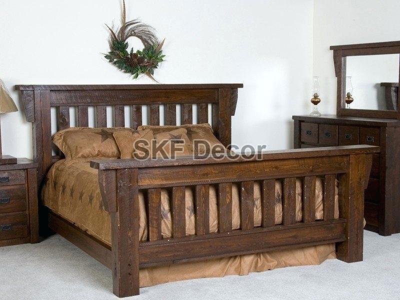 Rustic Wood Bed