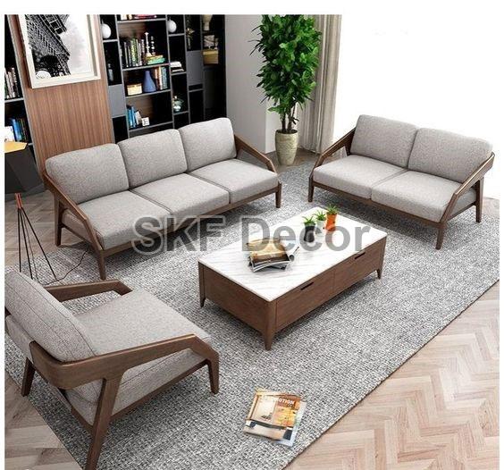 Teak Wood 6 Seater Sofa Set