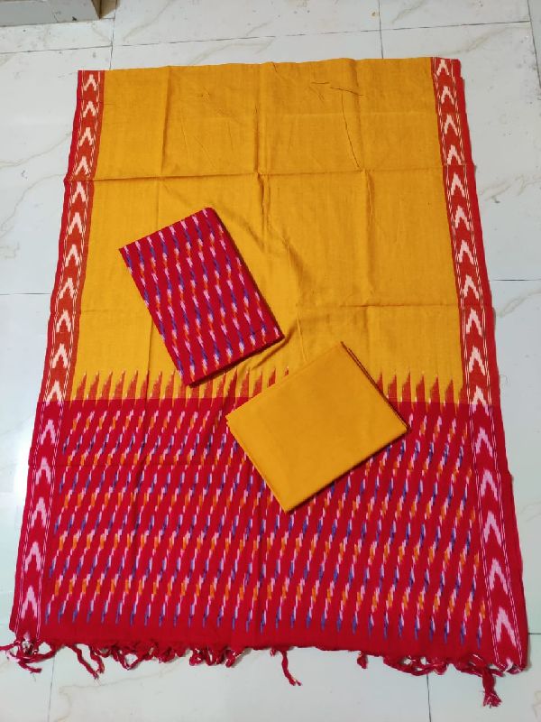 Riyashree Cotton Ikat Unstitched Suit Set for Women with Dupatta | Ikkat  Salwar Suit Dress Material for Women | Primum Quality Fabric | Top - 2.5 M,  Bottom - 2.5 M, Dupatta - 2.5 M | RSSUA 05 : Amazon.in: Fashion