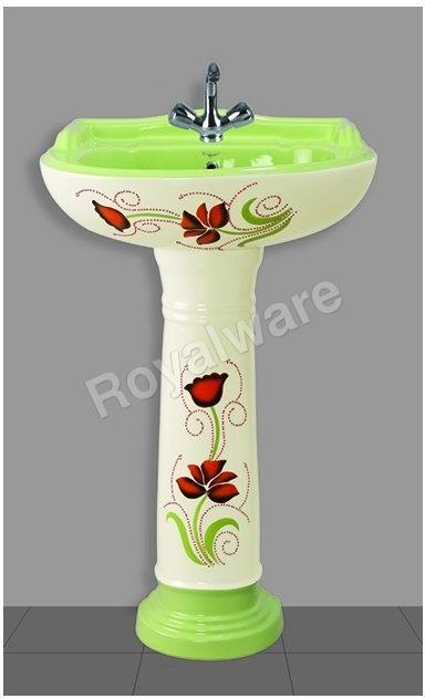 Vitrosa Designer Pedestal Wash Basin