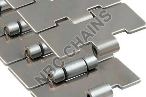 K350 Stainless Steel Single Hinge Straight Slat Chain