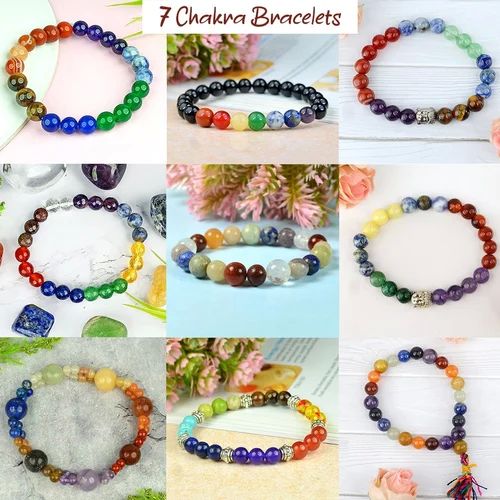 Buy Crystal Stacking Bracelets 8mm Genuine Crystal Bracelets Online in India   Etsy