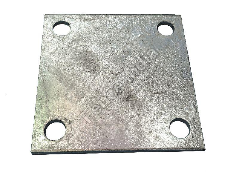 Galvanised Steel Square Flange Plate