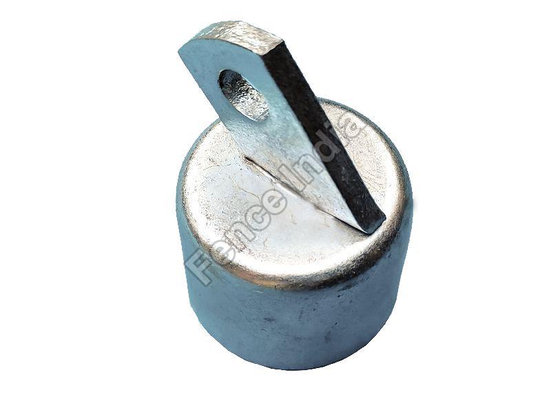Offset Type 1 Hole Galvanised Steel Rail End Cap