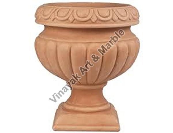 Sandstone Pedestal Planter