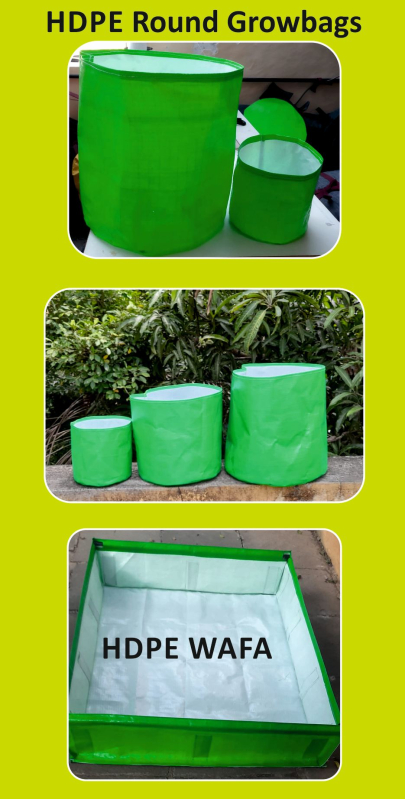 15x15 Inches 220 GSM HDPE Round Grow Bags